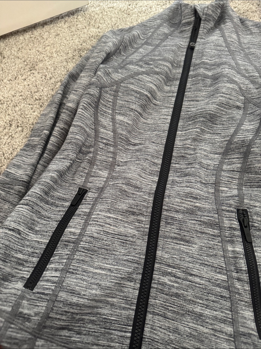lululemon athletica Heather Gray Full-Zip Define Jacket - Picture 4 of 6